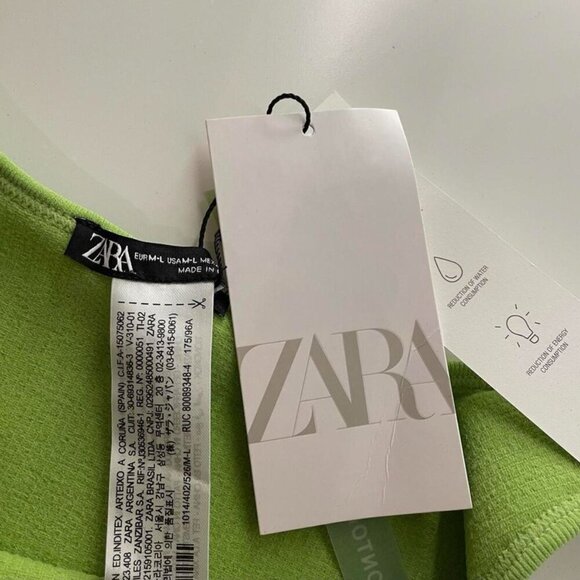Zara Women's Green Crop-top SIZE M-L 1014/402/526 - Picture 4 of 4